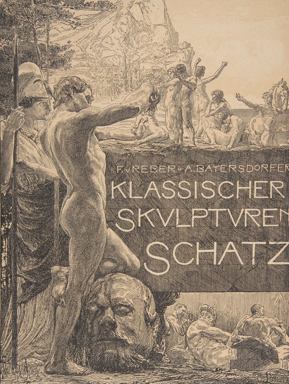Klassischer Skulpturenschatz "的封面设计，19世纪末。，19世纪末。 作者 奥托·格莱纳