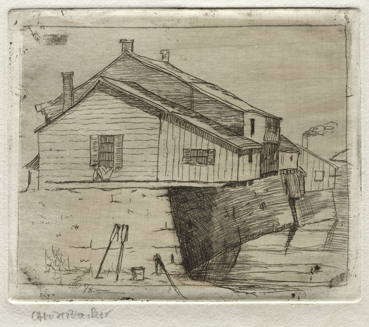 小屋，克利夫兰，1878年。 作者 奥托·H·巴赫