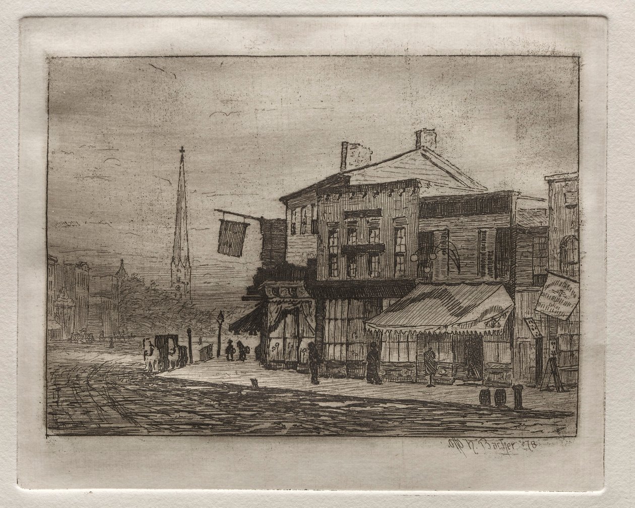 鹰街和林地大道，1878年。 作者 奥托·H·巴赫