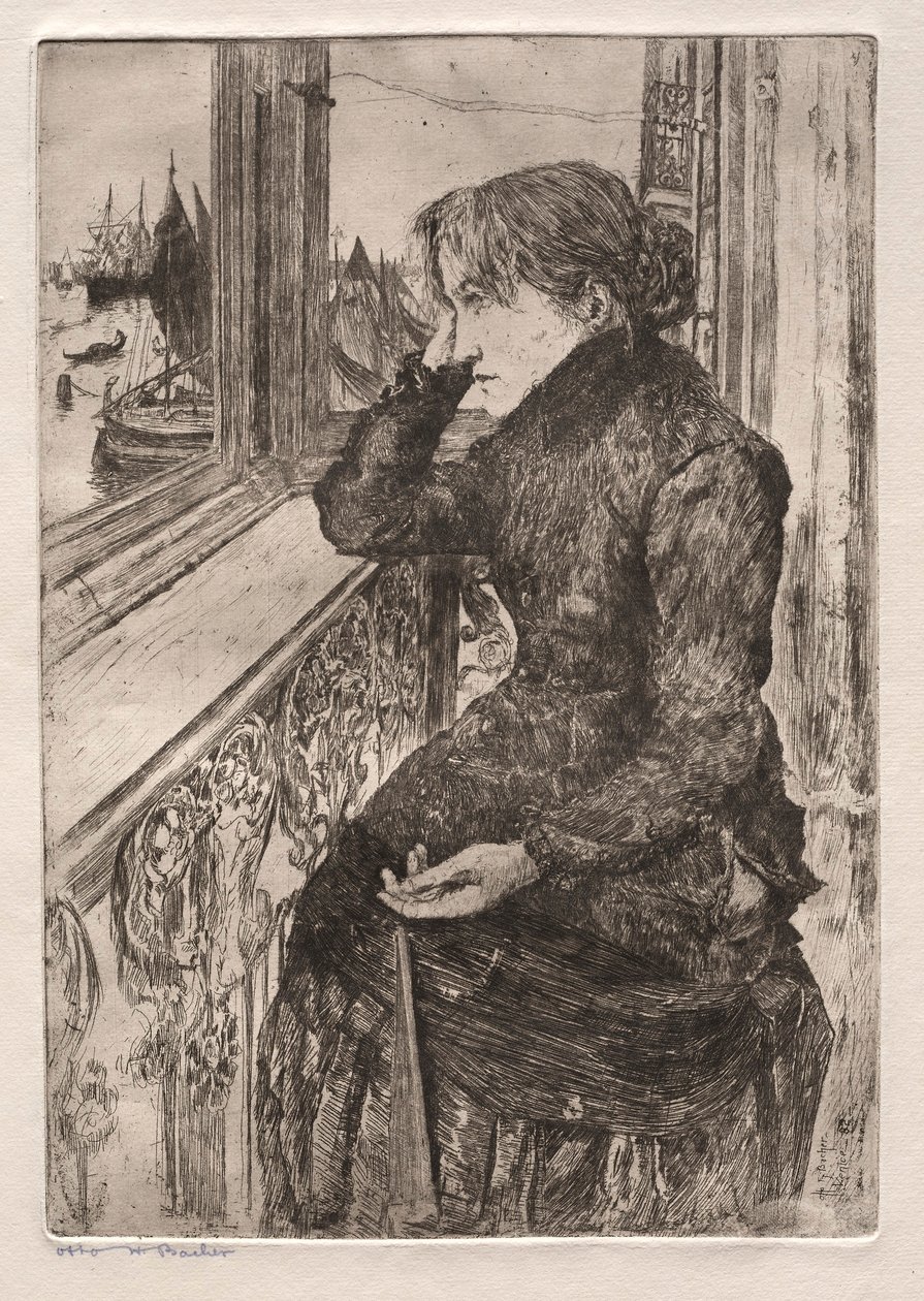 威尼斯蚀刻：美丽的景色，1882年。 作者 奥托·H·巴赫