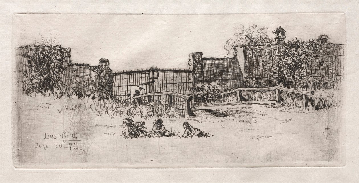 卢斯特海姆城门（The Gate），1879年。 作者 奥托·H·巴赫