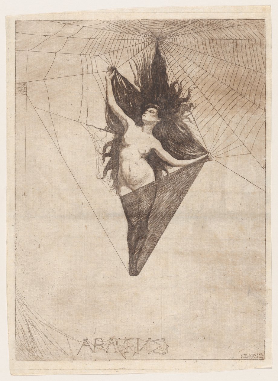 Arachne, 1884., 1884. 作者 奥托·亨利·巴赫（Otto Henry Bacher）