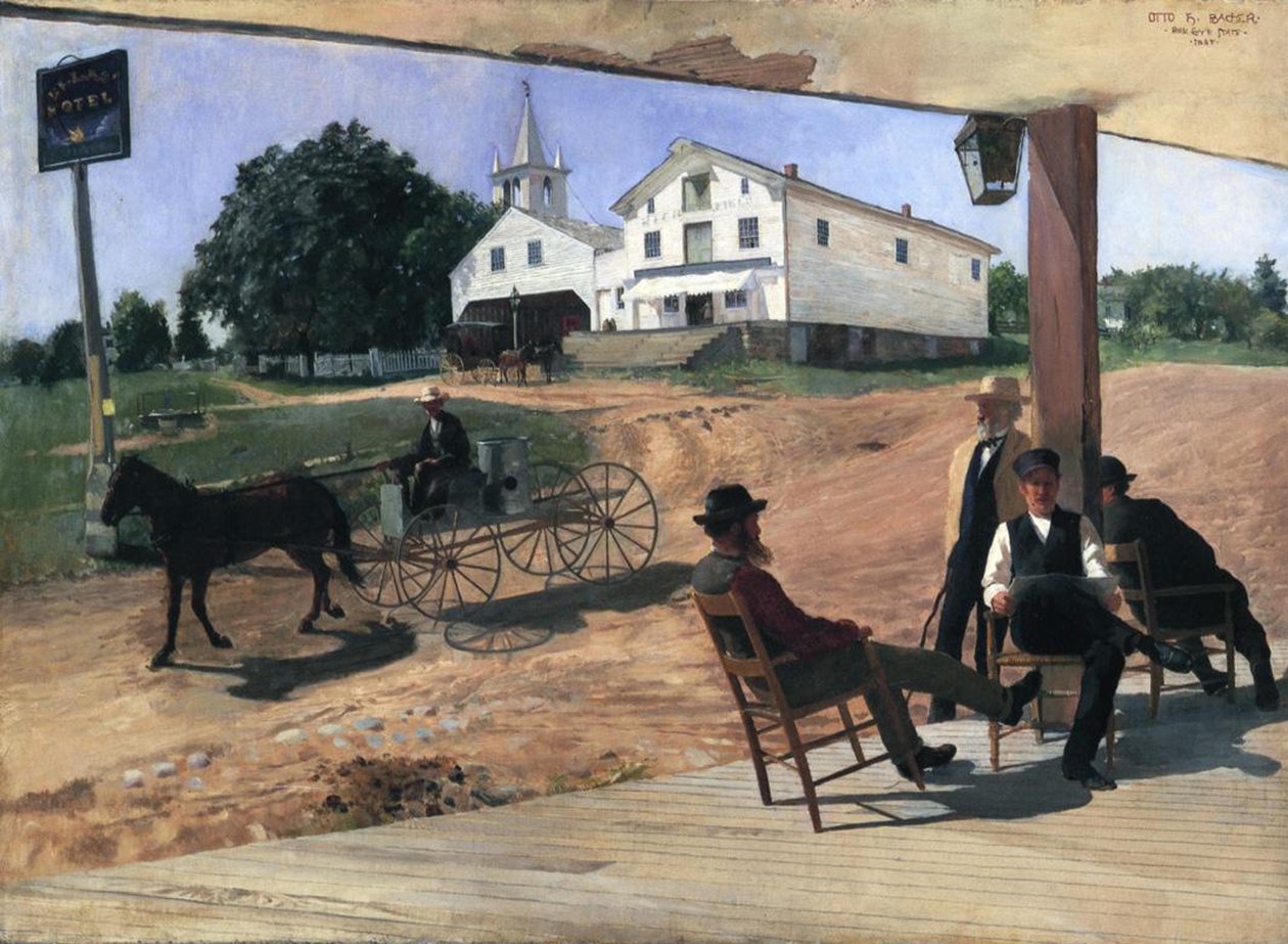 埃尔拉酒店，里奇菲尔德中心，1885年 作者 奥托·亨利·巴赫（Otto Henry Bacher）