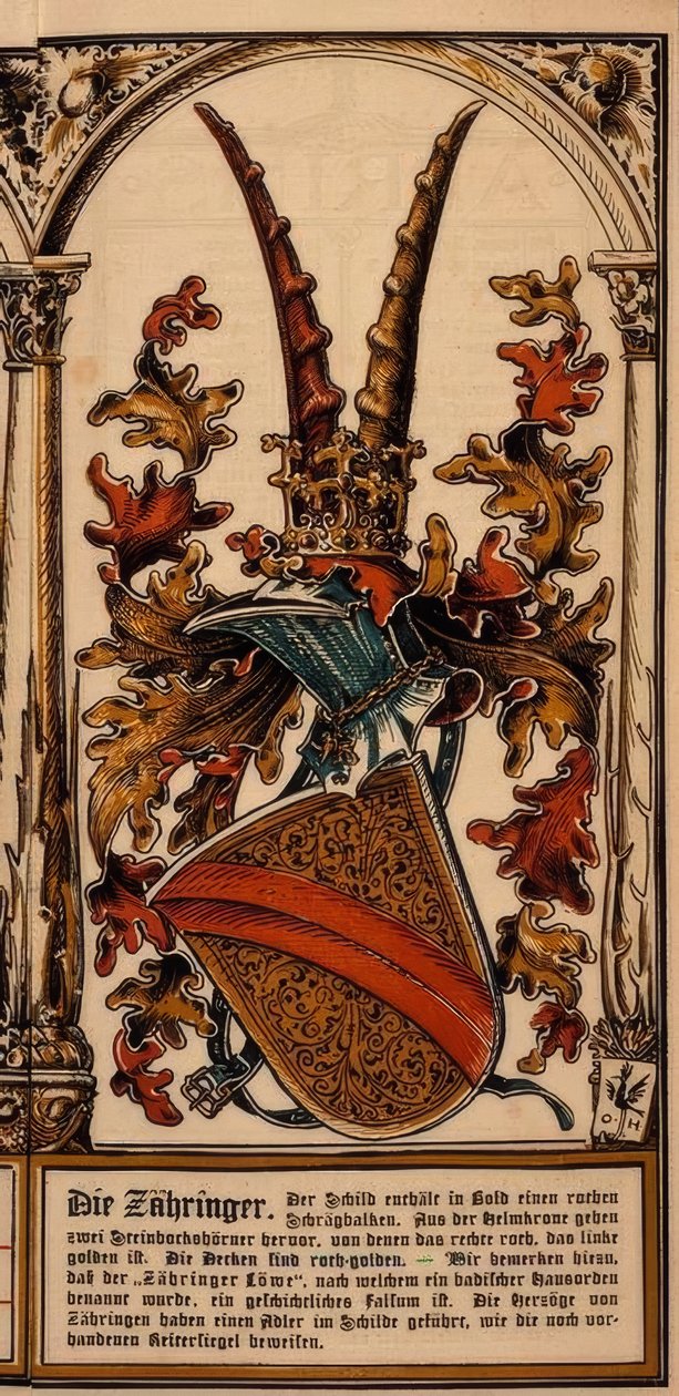 Die Stammwappen der deutschen Fürstenhäuser: Die Zähringer 作者 奥托·赫普