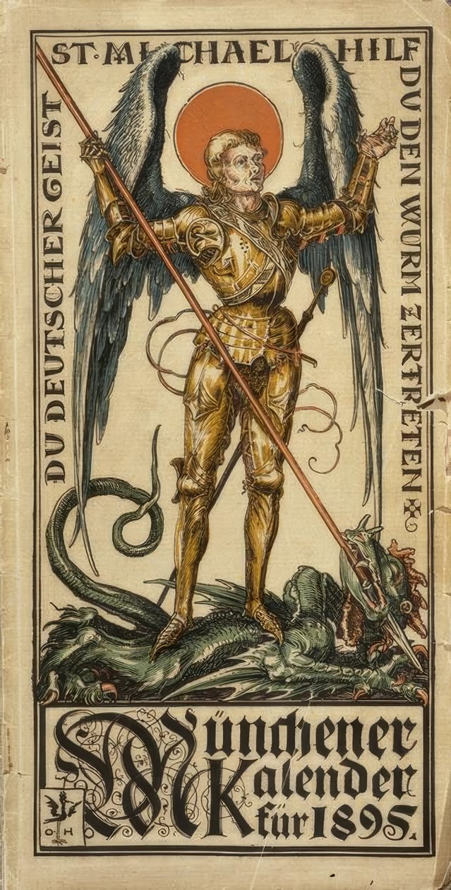 Du deutscher Geist, St. Michael, hilf Du den Wurm zertreten 作者 奥托·赫普