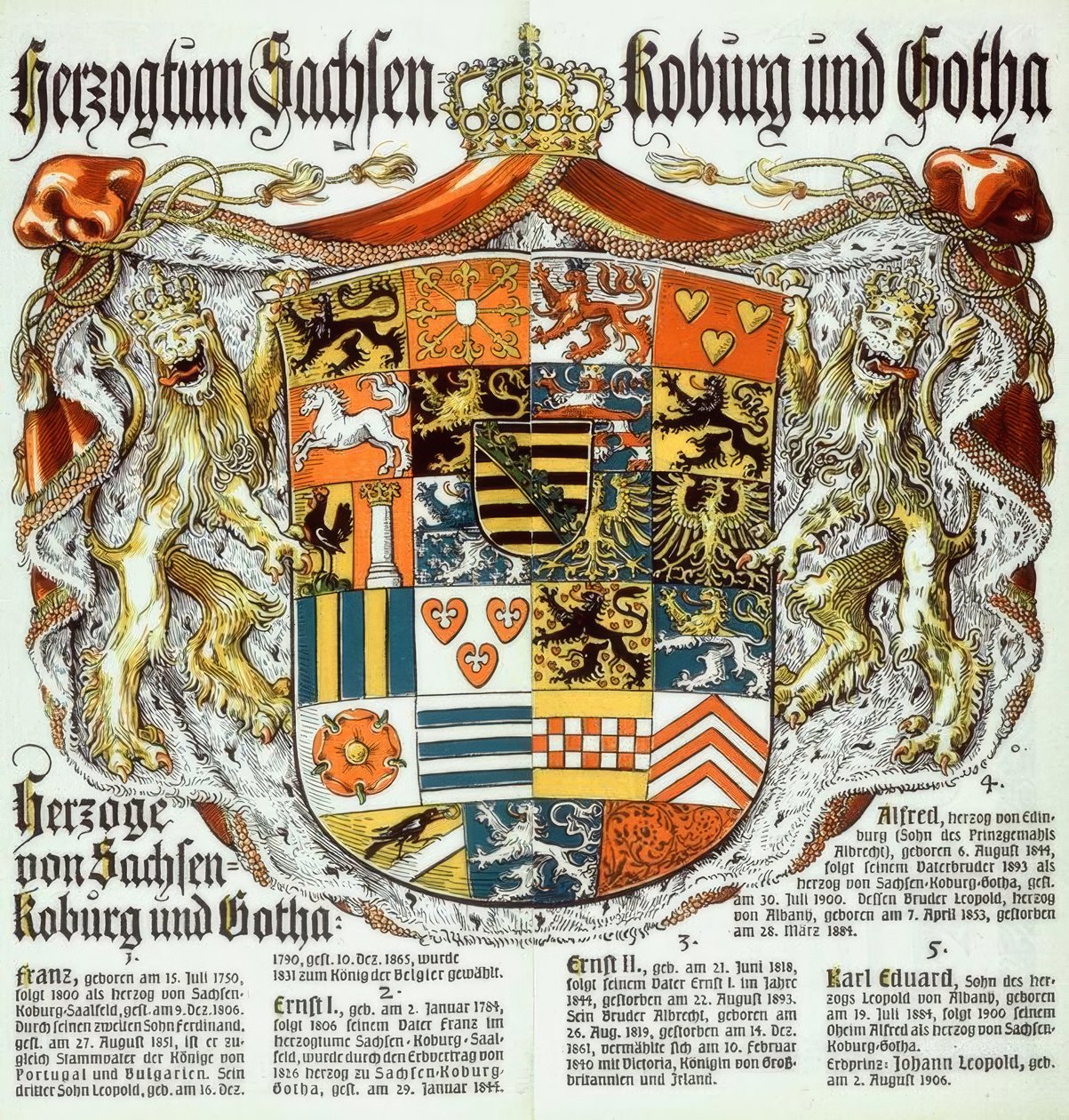 Herzogtum Sachsen Koburg und Gotha Herzoge von Sachsen-Koburg und Gotha 作者 奥托·赫普