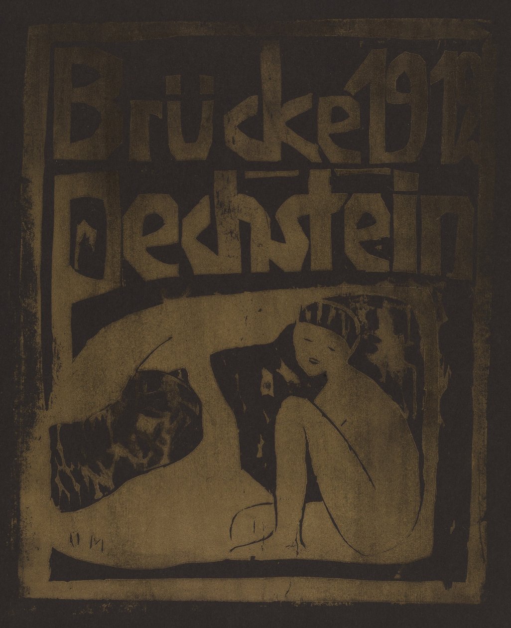 桥1912年的Pechstein 作者 奥托·穆勒