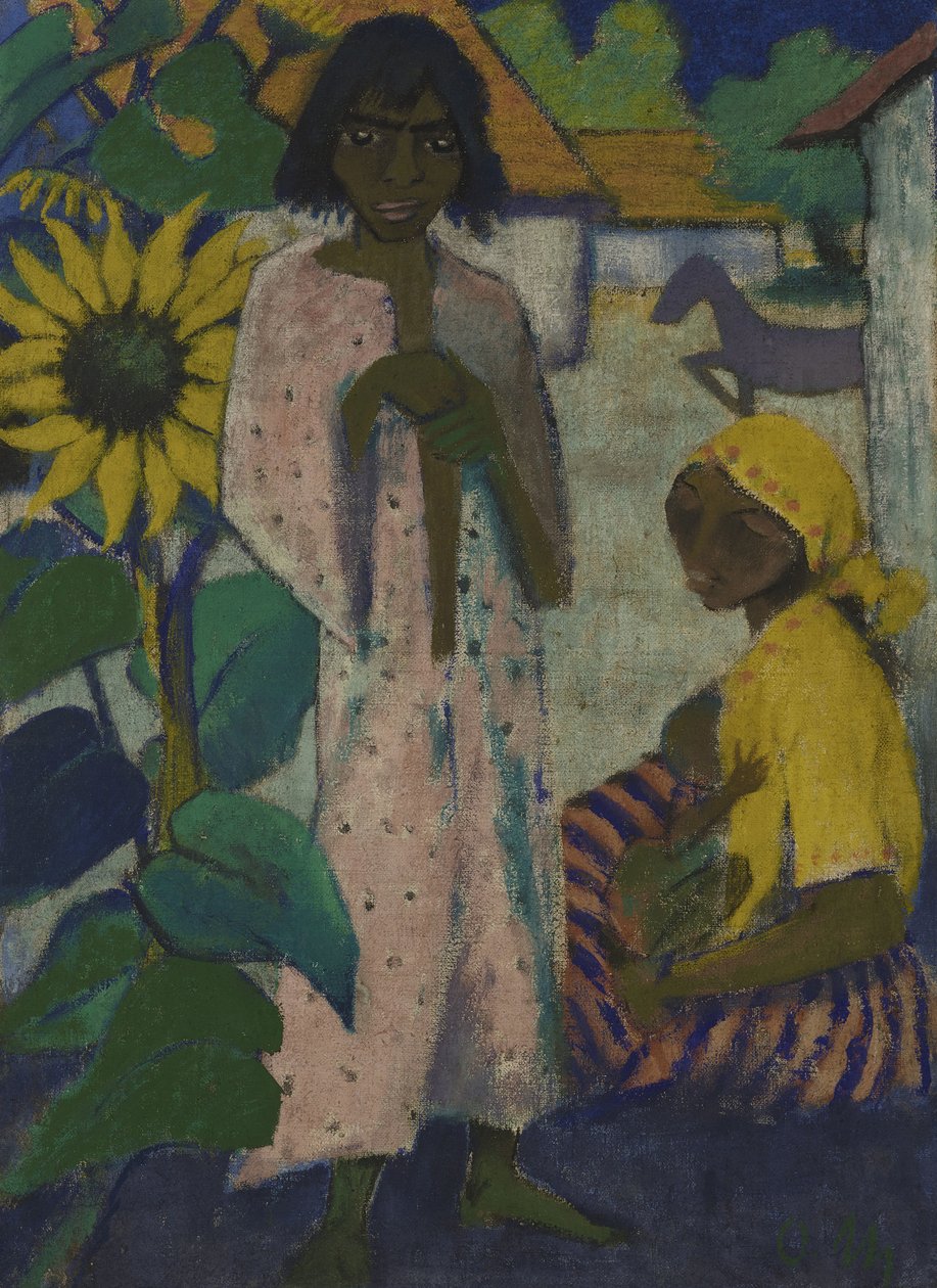 吉普赛人与向日葵，1927年。 作者 奥托穆勒