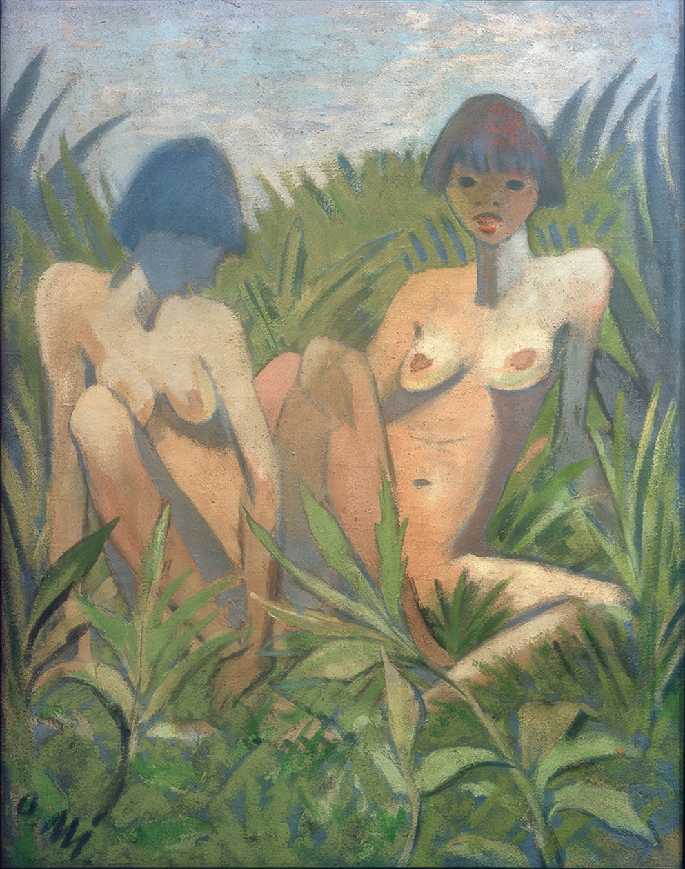 Zwei Mädchen im Schilf 作者 奥托穆勒