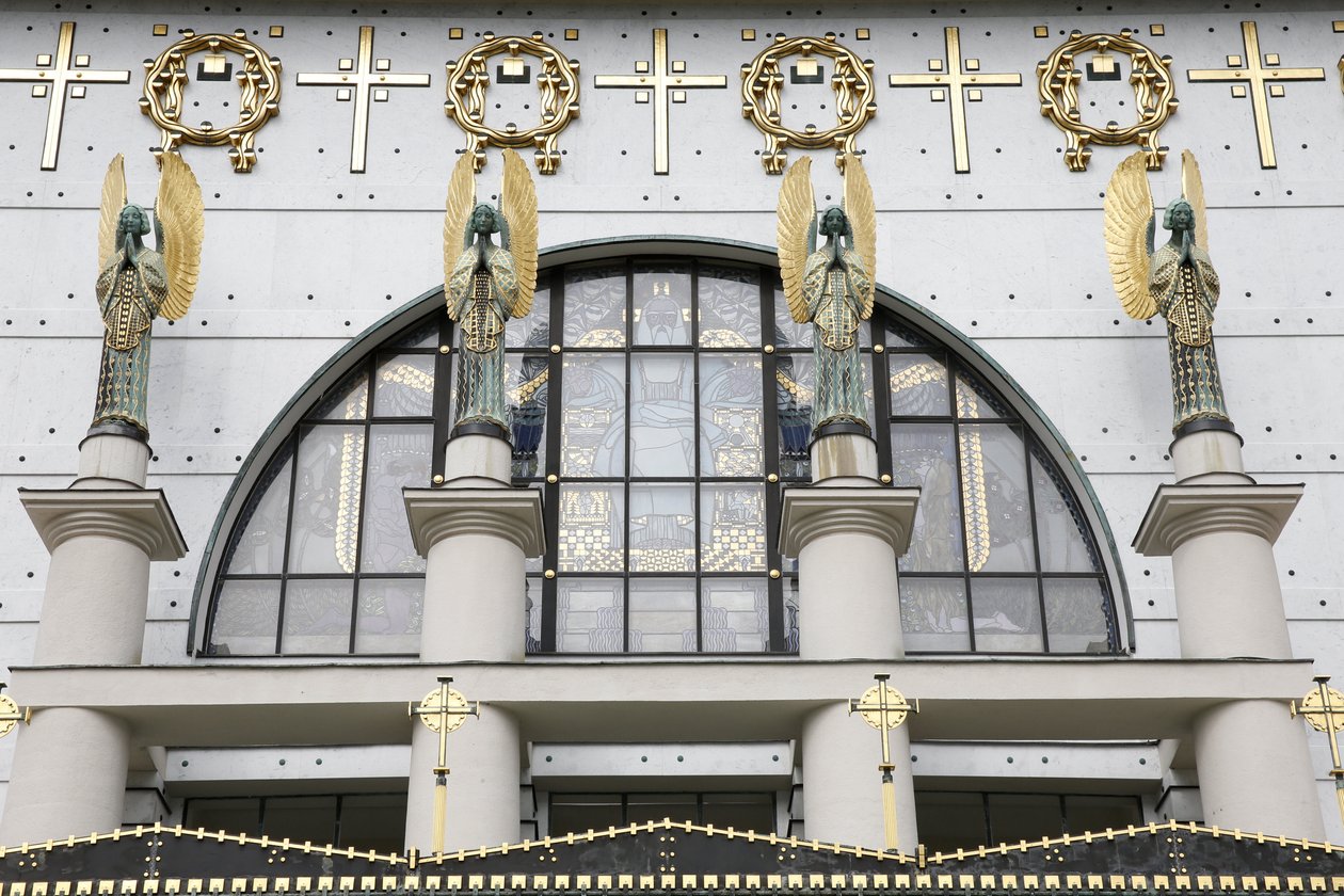 Am Steinhof 教堂（church Leopld）由奥地利维也纳的 Otto Wagner 设计（照片） 作者 奥托·瓦格纳（Otto Wagner）