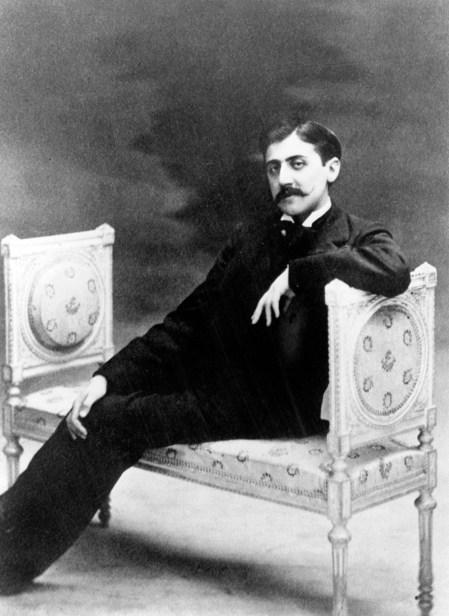 法国作家马塞尔-普鲁斯特（1871-1922），约 1895 年，奥托-魏格纳摄（黑白照片） 作者 奥托·韦格纳
