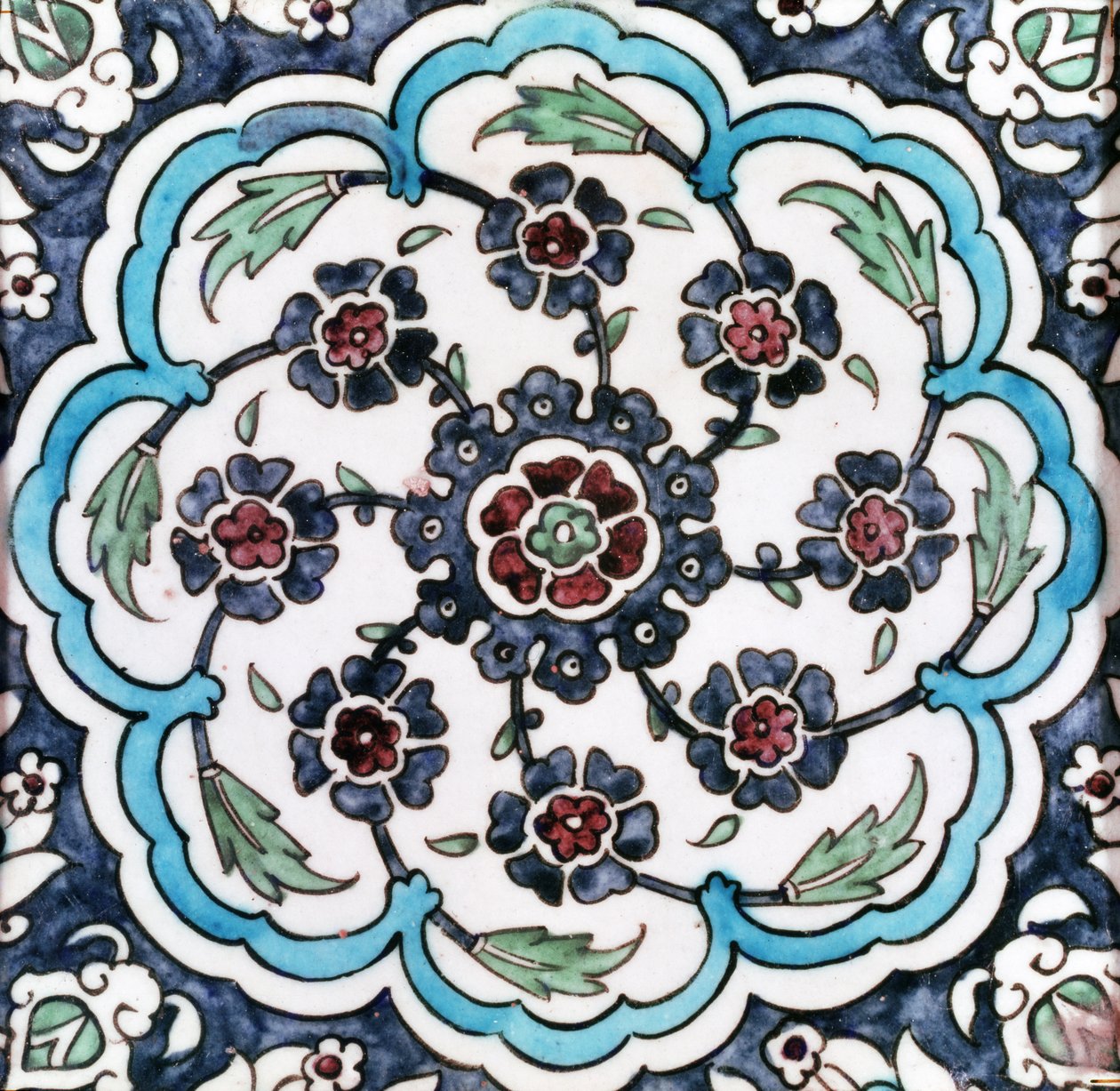 瓷砖（fritware） 作者 奥斯曼帝国学校