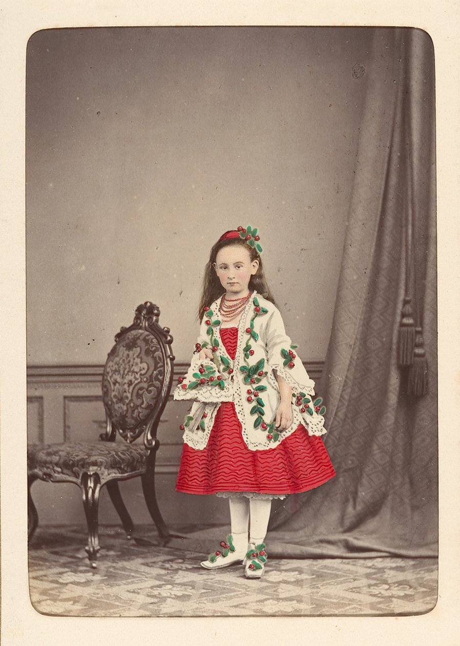 Follett家庭相册中的孩子们为奇装异服的舞会而装扮，约1880年。 作者 欧文天使