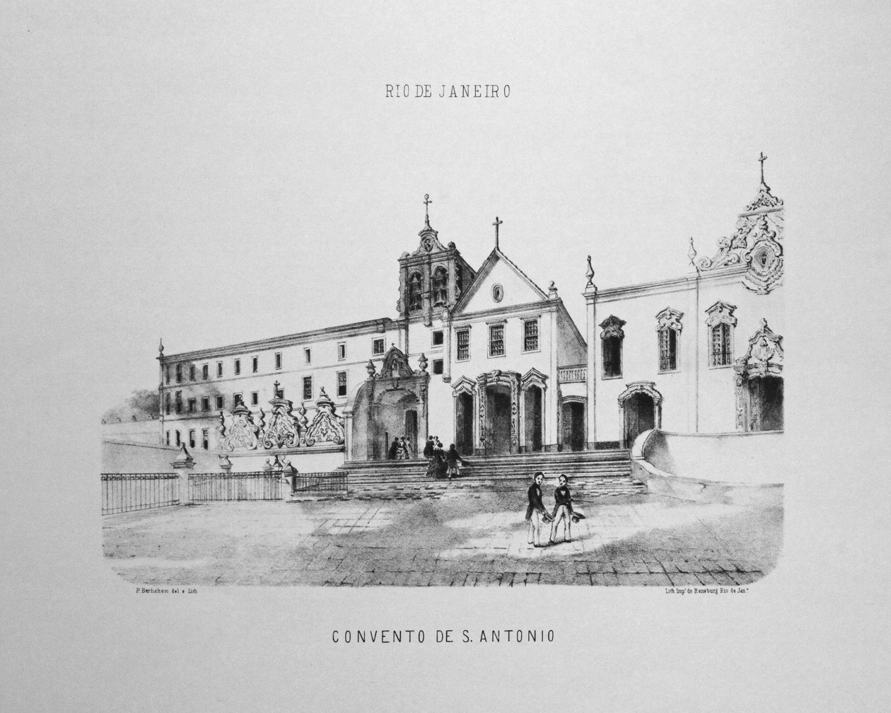 SantoAntônio修道院在里约热内卢做Largo da Carioca 作者 PG Bertichem
