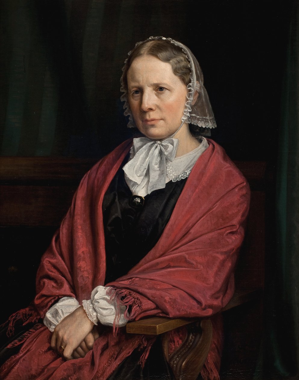 Amalie Elisabeth Freund，生于 von Würden。雕塑家 H. E. Freund 的妻子 作者 PC Skovgaard