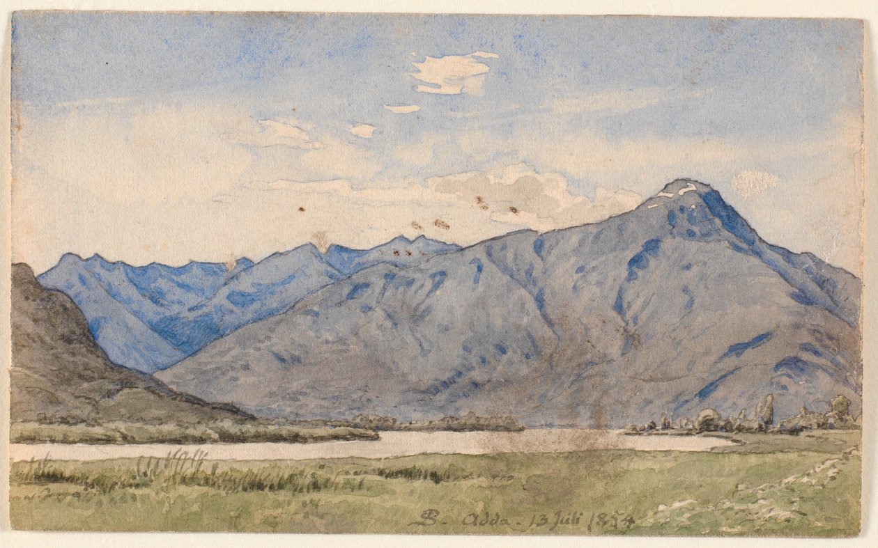 意大利的山水画。 作者 PC Skovgaard