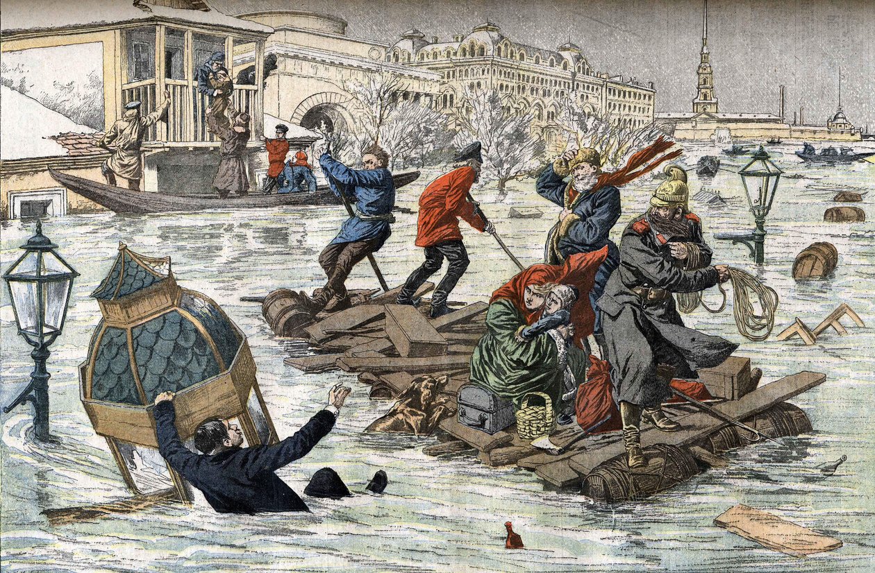1903 年圣彼得堡的洪水 作者 PHGV米歇尔