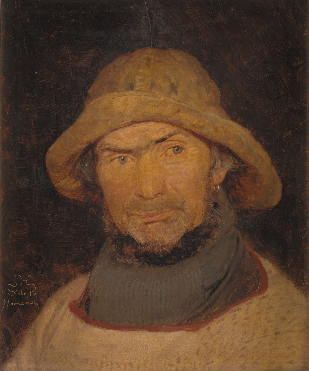 霍恩贝克渔夫肖像 作者 Peder Severin Krøyer
