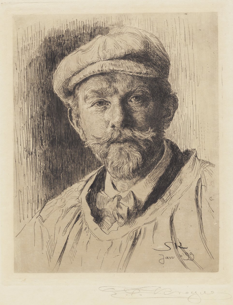 自画像 作者 Peder Severin Krøyer
