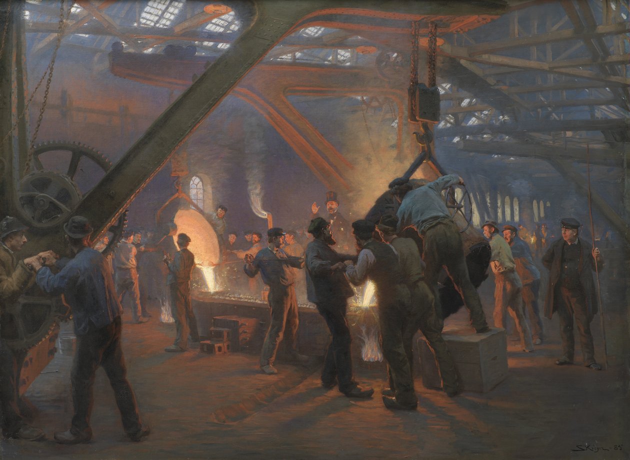 钢铁铸造厂、伯明斯特和韦恩公司 作者 Peder Severin Krøyer