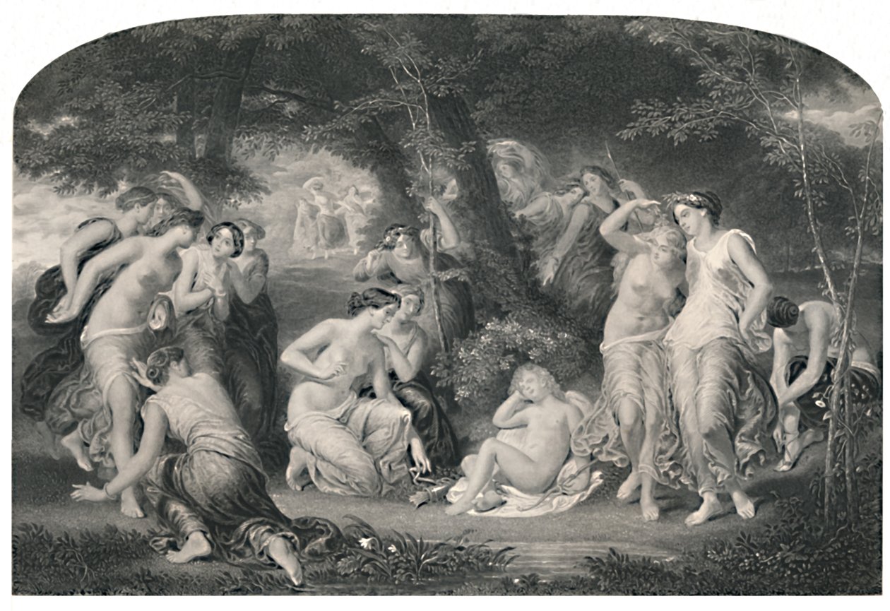 丘比特十四行诗的解除武装，c1870 作者 P.莱特富特
