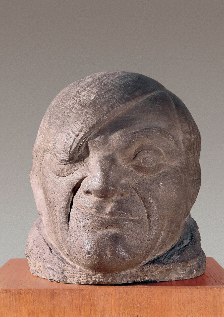 西班牙画家毕加索的肖像 作者 帕勃罗·加加洛（Pablo Gargallo）