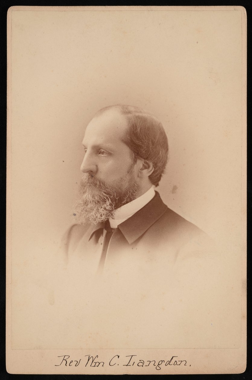 William Chauncy Langdon牧师的肖像，1831-1895年，约1881年。 作者 帕克兄弟