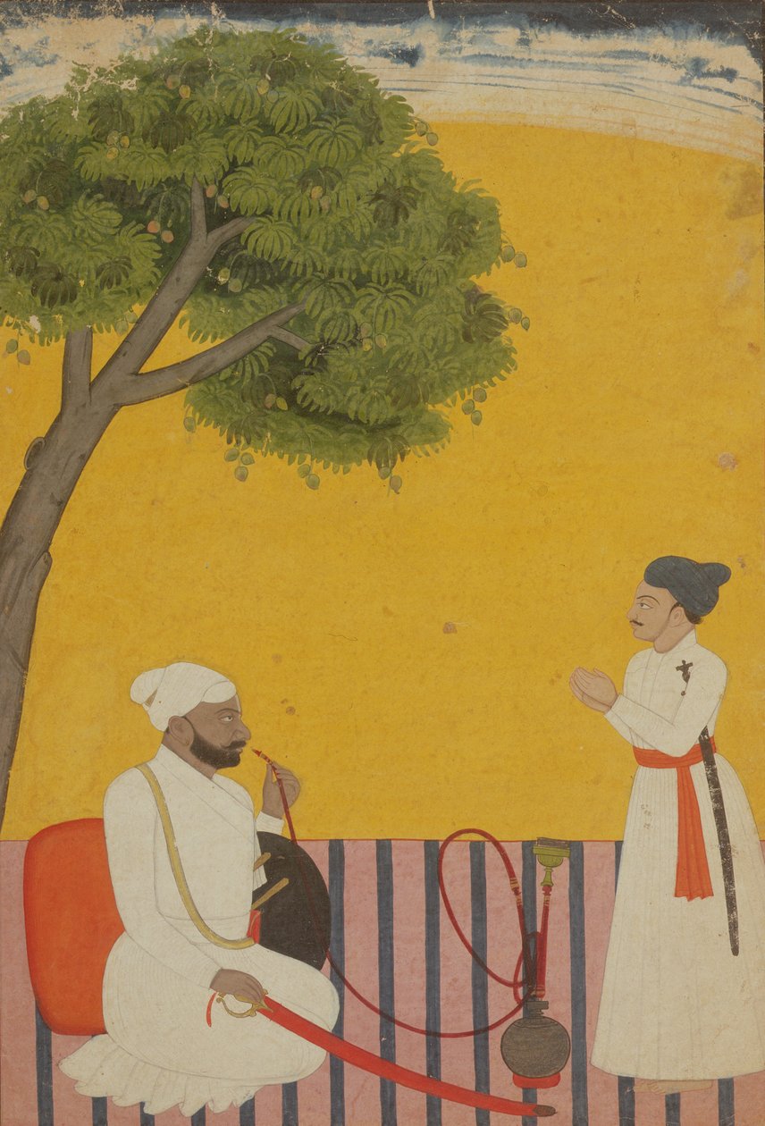 王子的肖像，查谟，克什米尔，1760年 作者 帕哈里学校