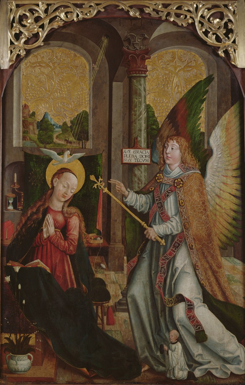 天使报喜，1517年 作者 画家耶兹