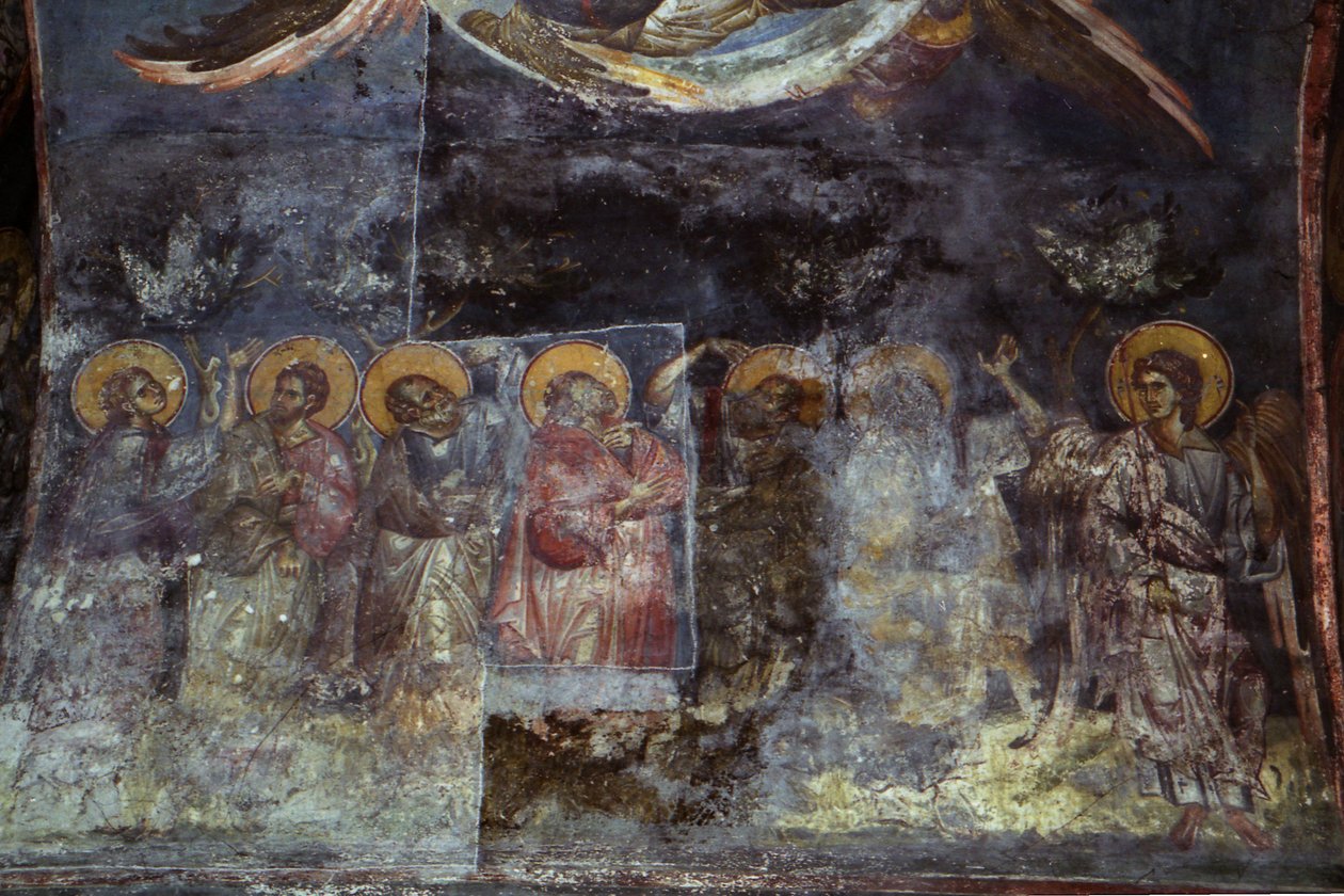 Theotokos Peribleptos教堂的壁画 作者 画家Michael Ephtichius