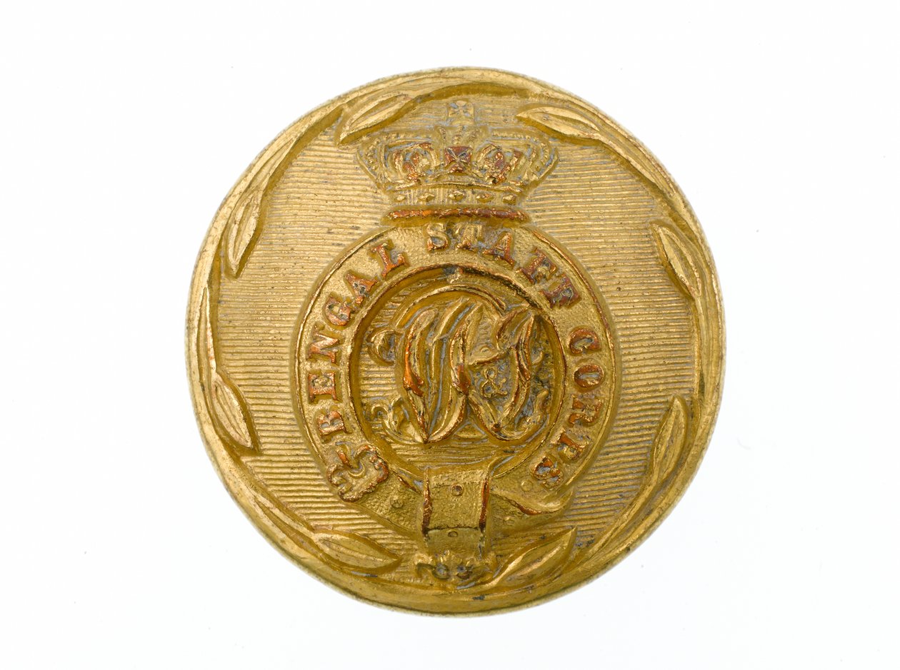 纽扣，孟加拉参谋团，1876-1891年 作者 巴基斯坦学校