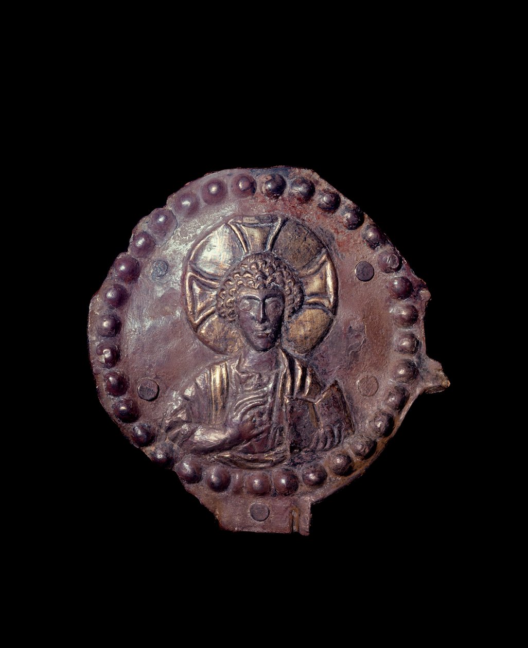 Blessing christ (relief on medalllion, 5th-6th century) 作者 古基督教