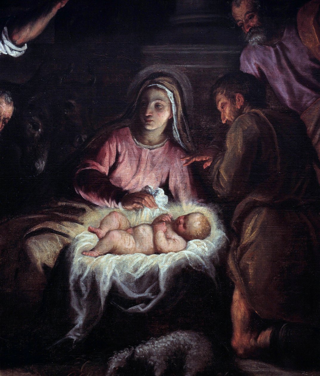 Palma Giovane (1544-1628) 的一幅画作《牧羊人的崇拜》。 17 世纪日内瓦，艺术与历史博物馆 作者 帕尔玛（Palma Il Giovane）