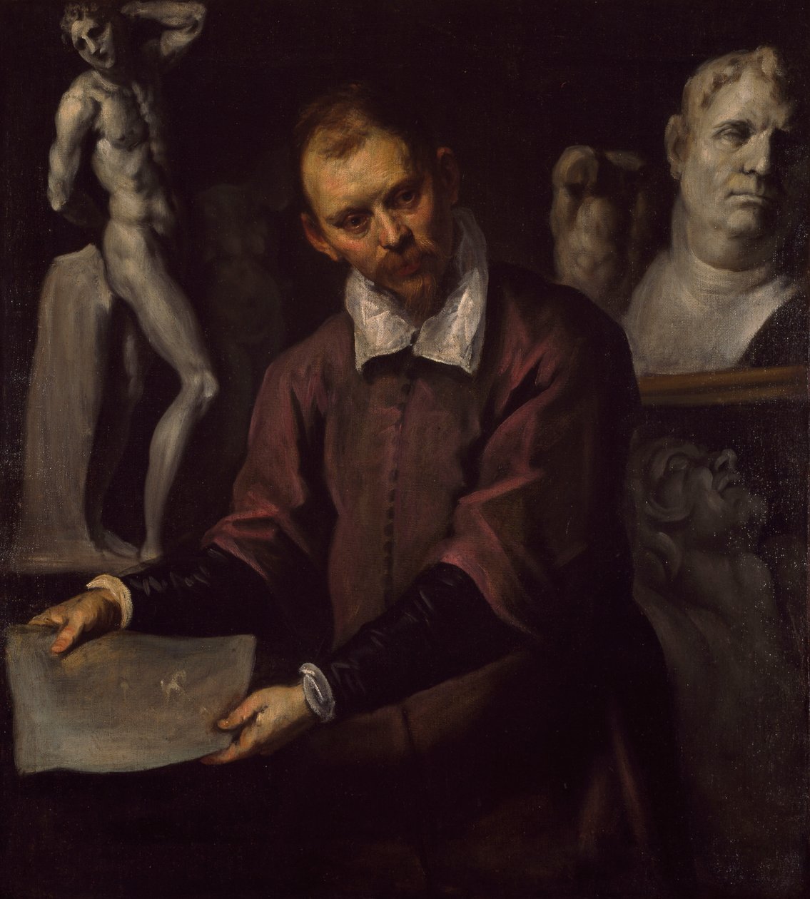 1600-1610年男人的肖像 作者 帕尔玛（Palma Il Giovane）