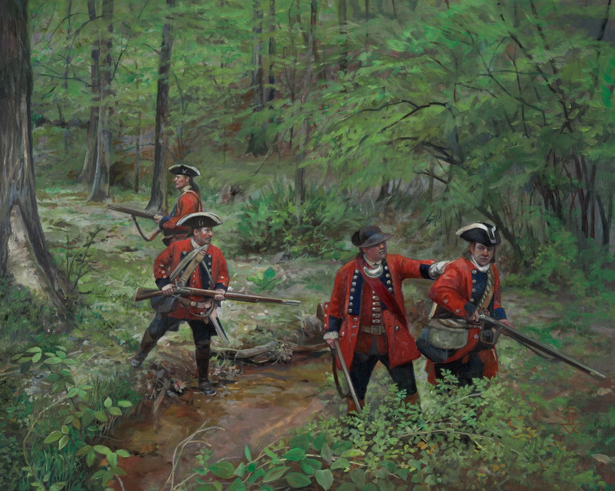 美国皇家步兵第 60 团，2013 年（布面油画） 作者 帕梅拉·帕特里克·怀特
