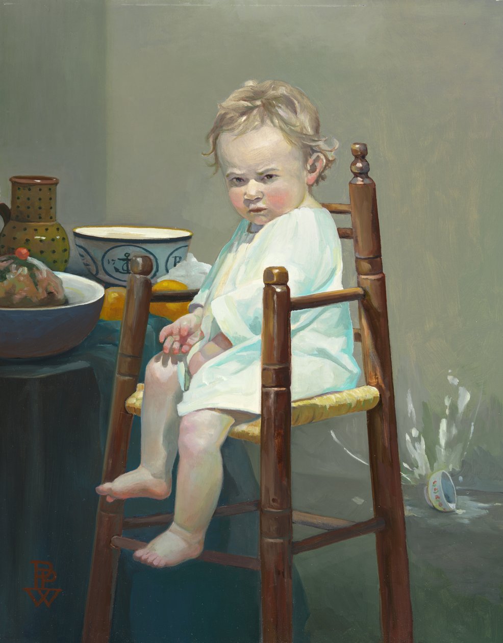 顽皮》，2008 年（布面油画） 作者 帕梅拉·帕特里克·怀特