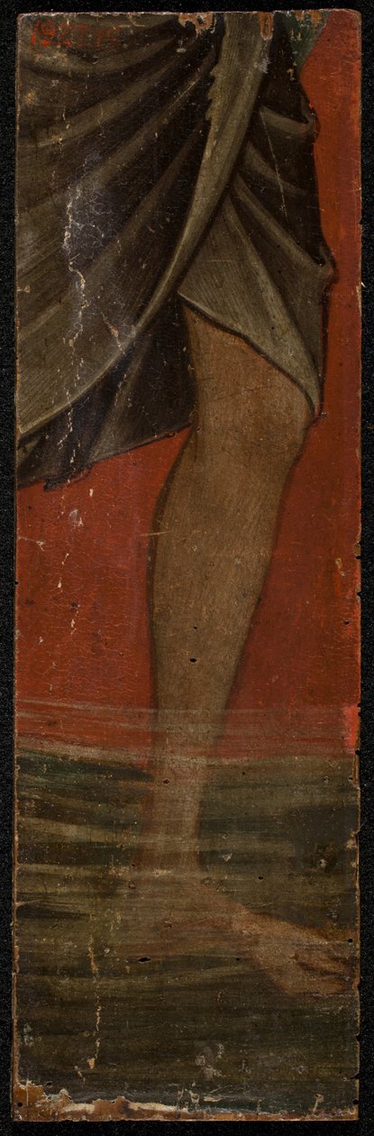 圣乔治（小组反面），1300年代中期（面板上的蛋彩画）（另见5242334-37） 作者 保罗·韦尼齐亚诺