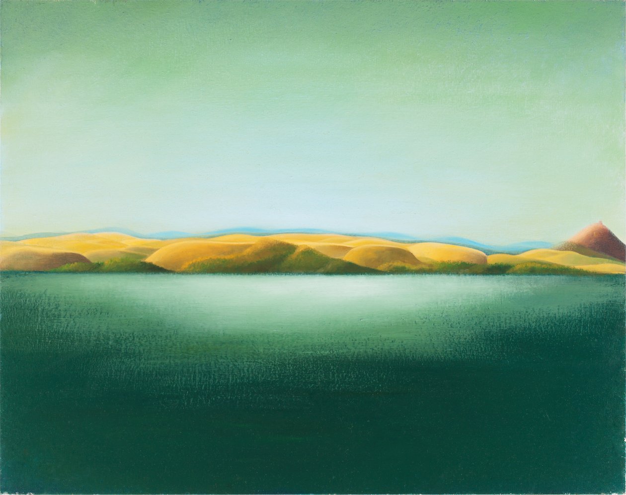 Paysage n°2，2015（木板油画） 作者 