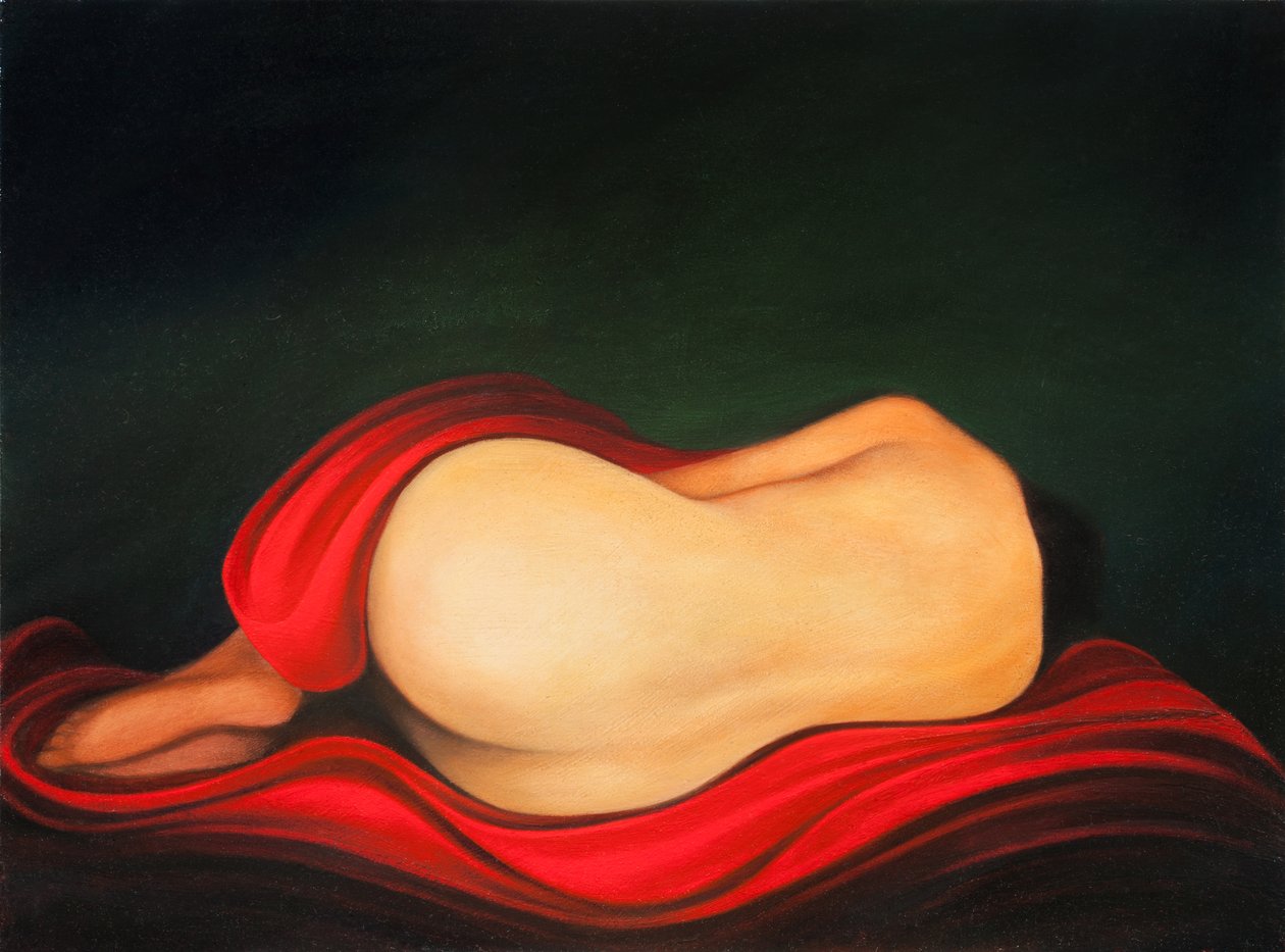 周日无聊，2016（木板油画） 作者 
