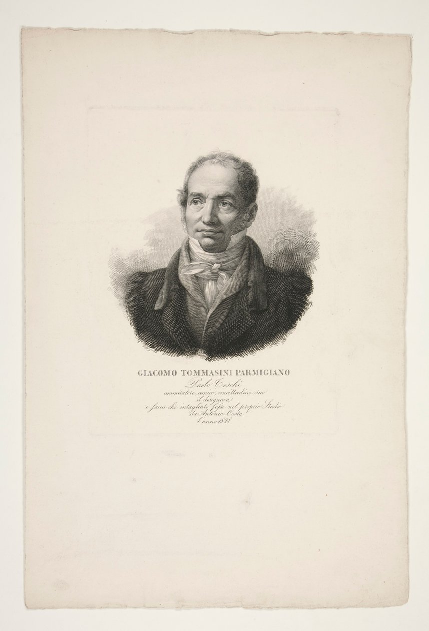 Giacomo Tommasini Parmigiano 肖像 作者 保罗·托斯基