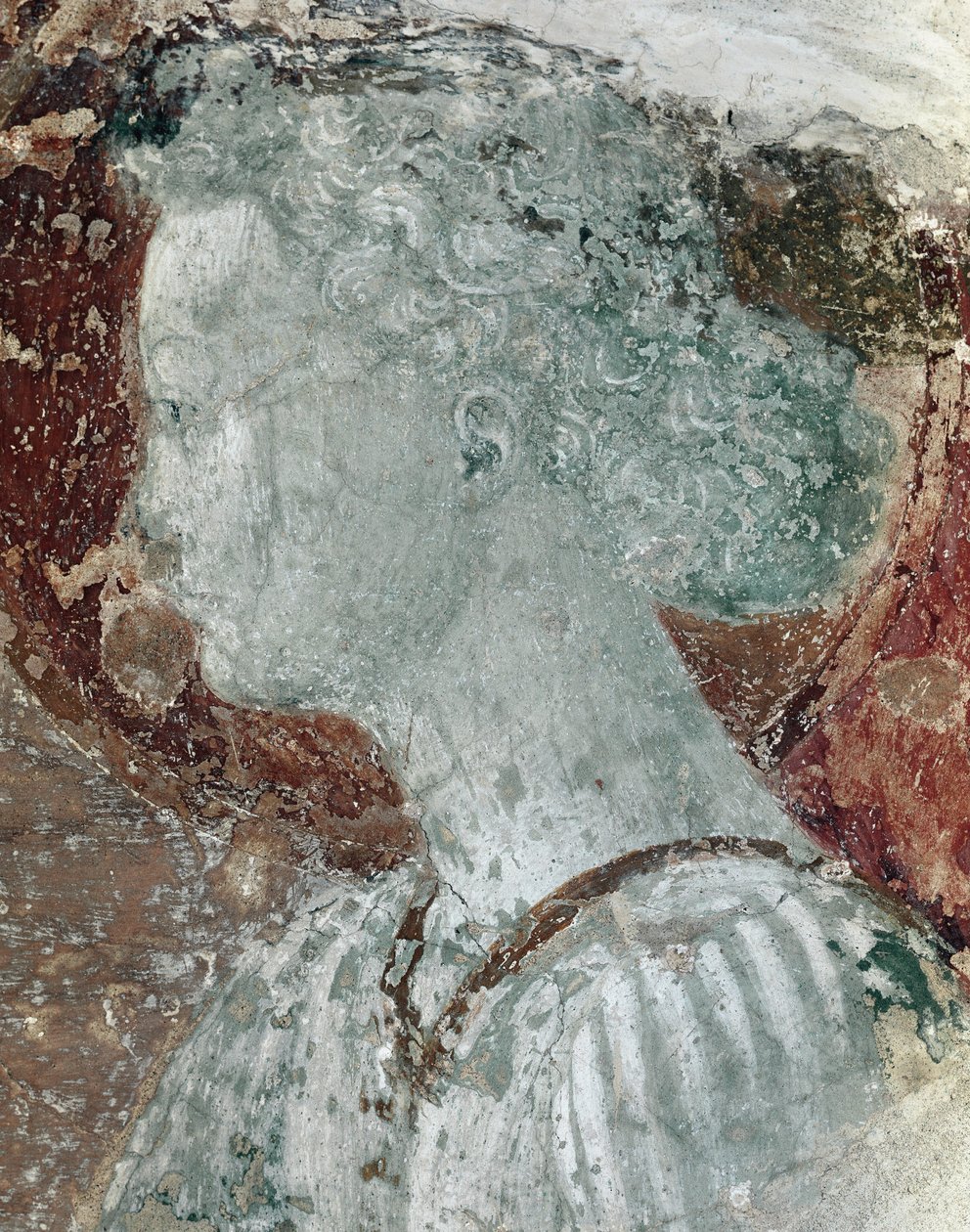 修道院的生活场景：天使的头像详图（壁画 作者 保罗·乌切洛