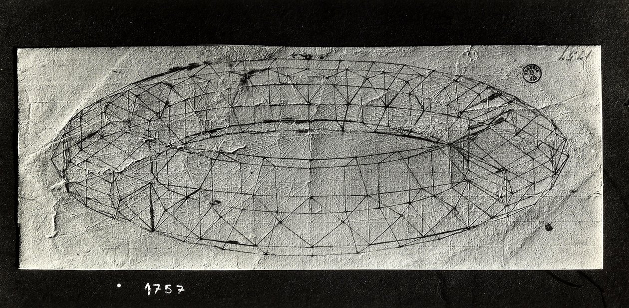 Study of a "mazzocchio" (padded rolled base of a hood) (pen & ink on paper) 作者 保罗·乌切洛