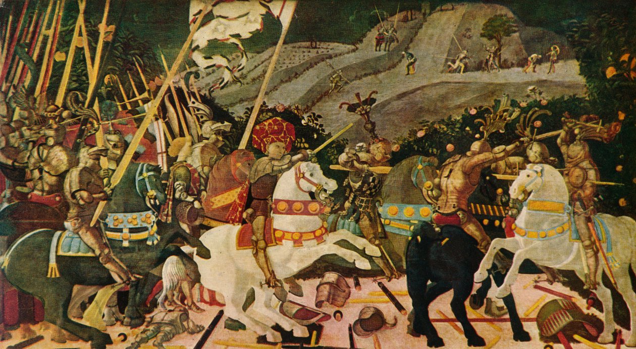 1909年，c1438年，圣罗马诺战役 作者 保罗·乌切洛