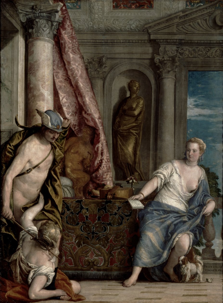 Hermes，Herse和Aglauros，第1576-84页 作者 保罗·韦罗内塞