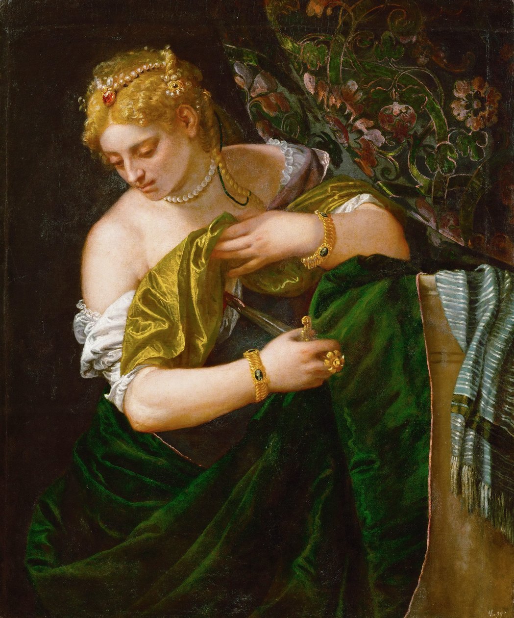 Lucretia，约1583年 作者 保罗·韦罗内塞