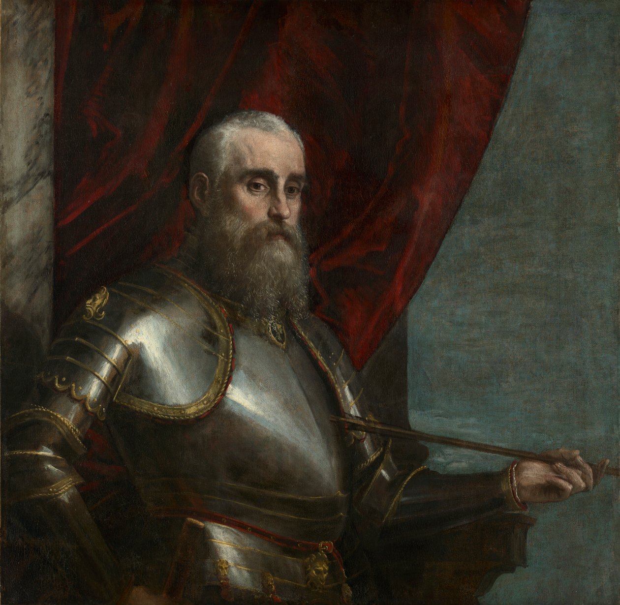约1571年后的Agostino Barbarigo肖像。 作者 保罗·韦罗内塞