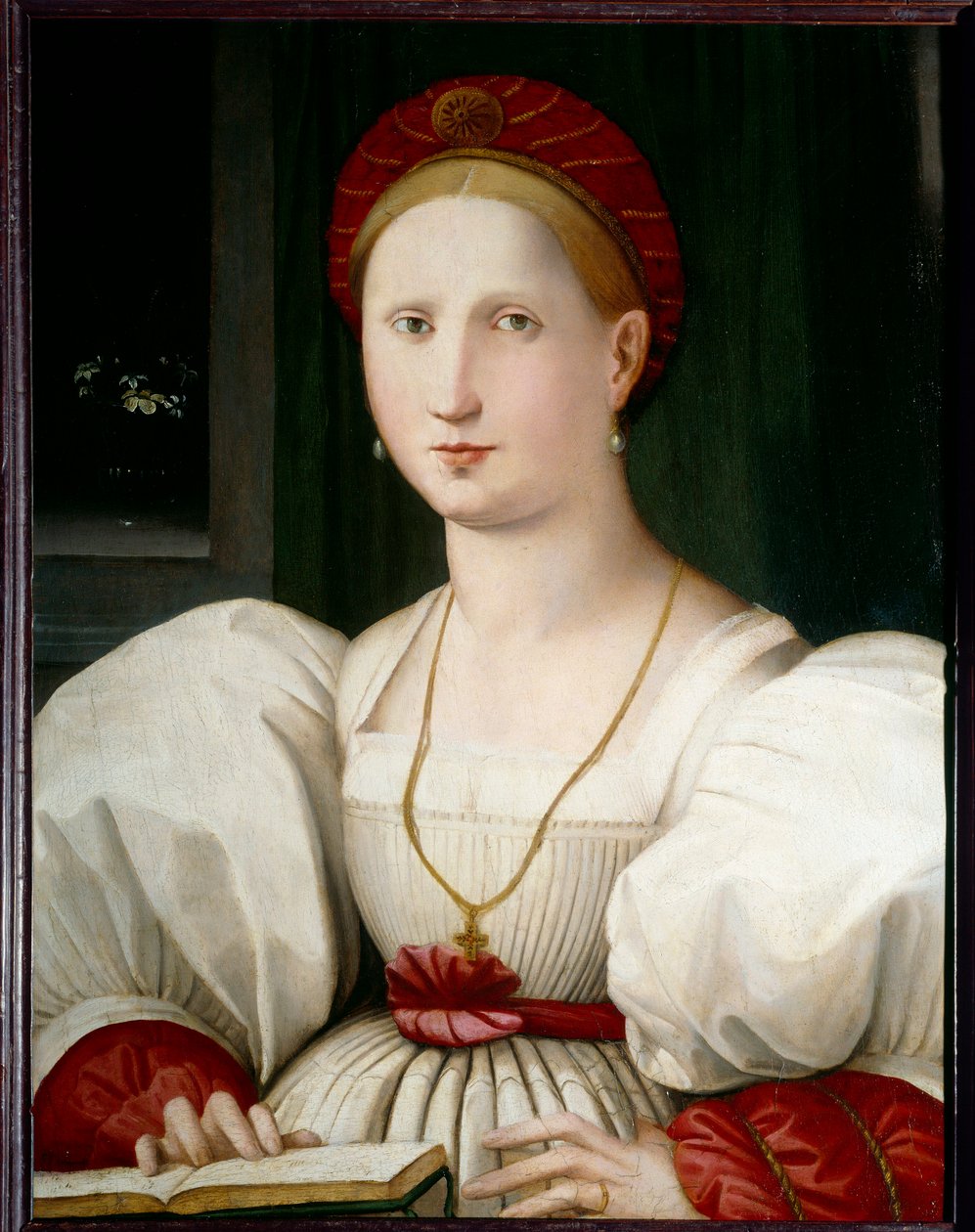 Portrait of Woman Painting by Paolo Zacchia (circa 1519-1561) (ec.ital.) 16th century Sun. 0,73x0,55 m Lille musee des Beaux Arts 作者 保罗·扎基亚