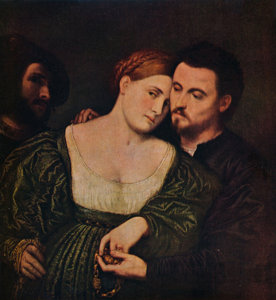 The Lovers，1525-1530年c1940 作者 巴黎·博尔多内