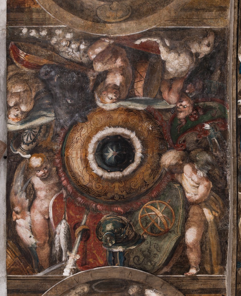 Putti，细节，c.1523（壁画） 作者 帕玛强尼诺