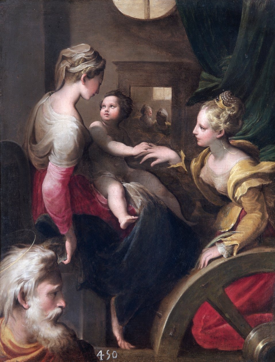 圣凯瑟琳的神秘婚姻（布面油画） 作者 Parmigianino (1503 40)（之后）